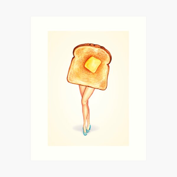 Item preview, Toast Pin-Up designed and sold by Kelly  Gilleran.