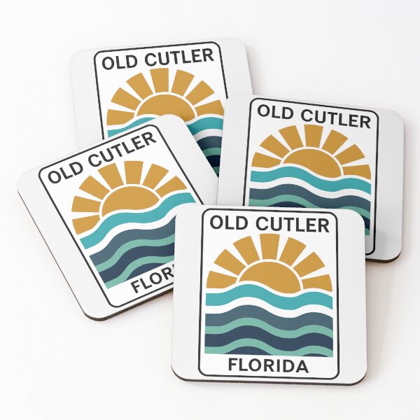 Item preview, Old Cutler Florida - Beach Sign designed and sold by TheOldMittenIllustrated.