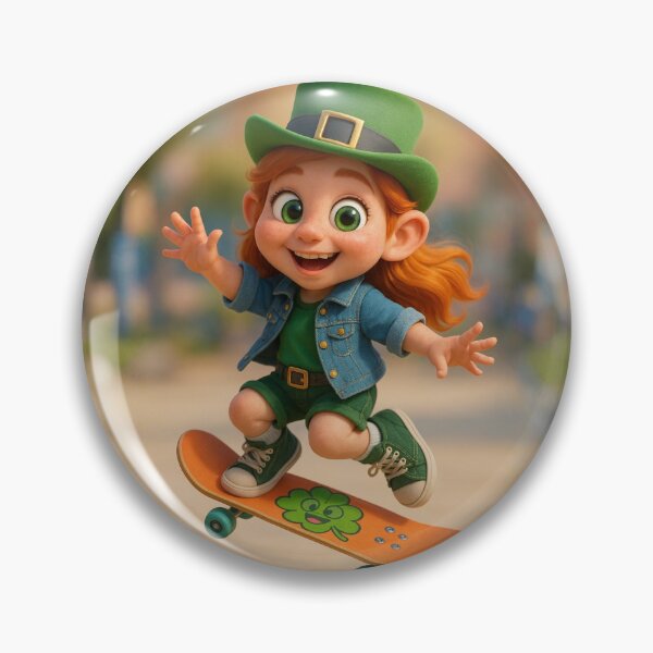 Item preview, Skater Leprechaun Girl designed and sold by Sillytoe.