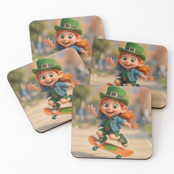 Item preview, Skater Leprechaun Girl designed and sold by Sillytoe.
