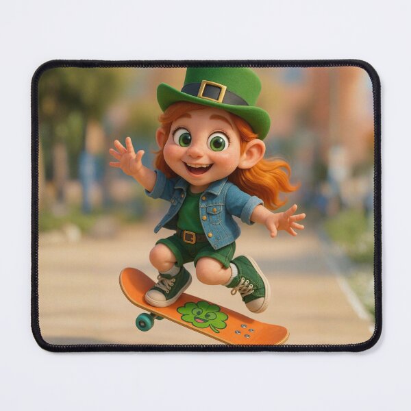 Item preview, Skater Leprechaun Girl designed and sold by Sillytoe.
