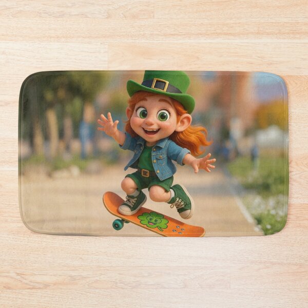 Item preview, Skater Leprechaun Girl designed and sold by Sillytoe.