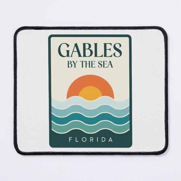 Item preview, Gables By The Sea Florida - Beach Sign designed and sold by TheOldMittenIllustrated.