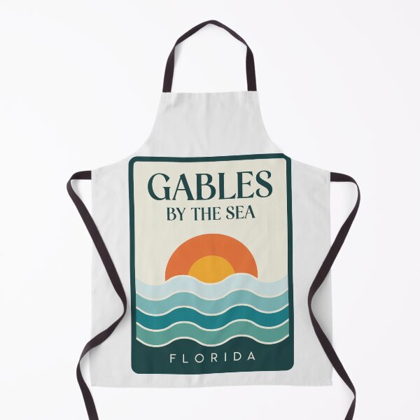 Item preview, Gables By The Sea Florida - Beach Sign designed and sold by TheOldMittenIllustrated.