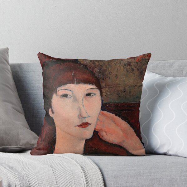 Item preview, Adrienne Woman With Bangs by Amedeo Modigliani: École de Paris Portrait Poster designed and sold by artofuniverse.