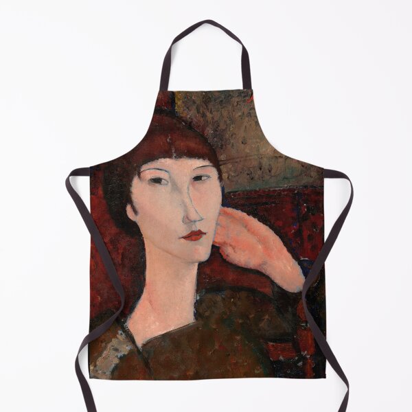 Item preview, Adrienne Woman With Bangs by Amedeo Modigliani: École de Paris Portrait Poster designed and sold by artofuniverse.