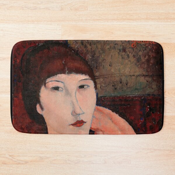 Item preview, Adrienne Woman With Bangs by Amedeo Modigliani: École de Paris Portrait Poster designed and sold by artofuniverse.