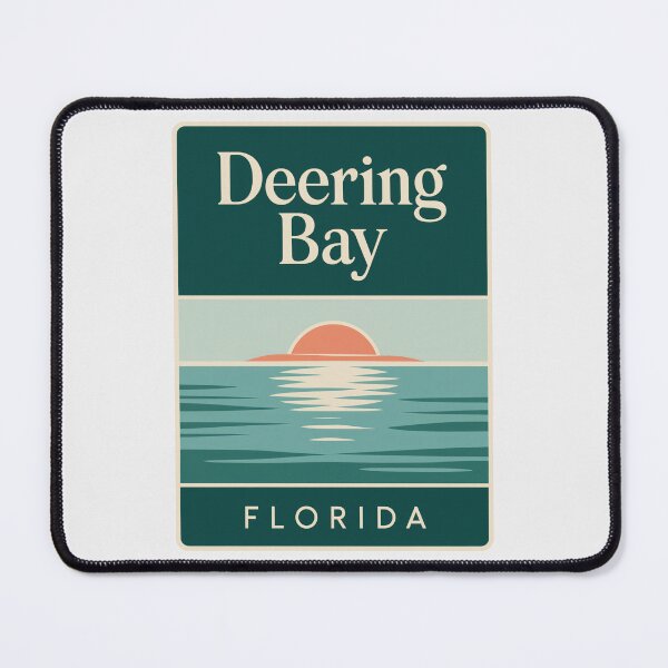 Item preview, Deering Bay Florida - Beach Sign designed and sold by TheOldMittenIllustrated.