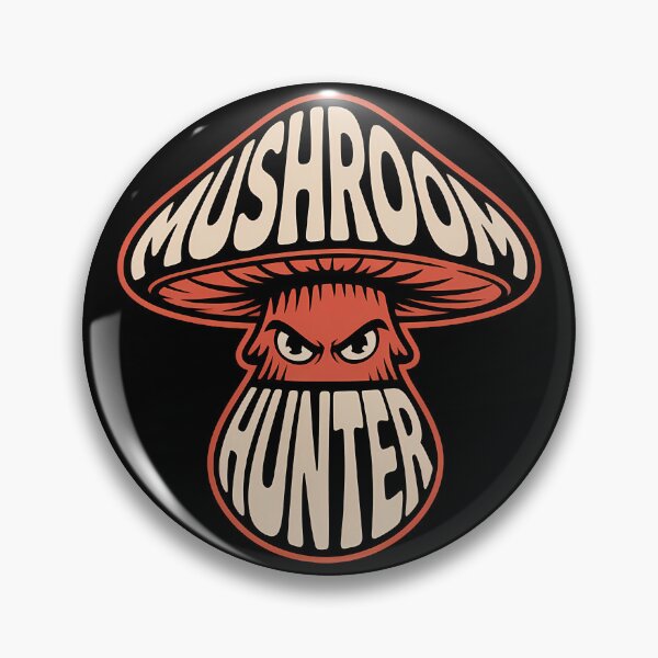 Item preview, Mushroom Hunter - orange and black bold design nature lover gift designed and sold by Fantasy Cache.