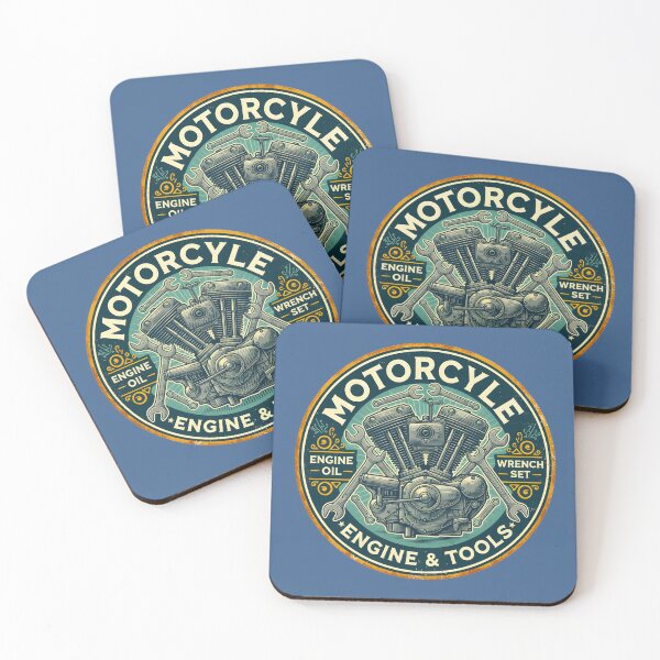 Item preview, AN OLD ROUND TIN SIGN WITH MOTOR AND WRENCHES designed and sold by infinitearte.