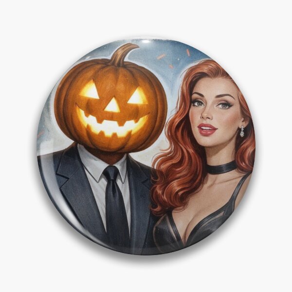 Item preview, Headless Horseman & Redhead - 1950s Vintage Illustration designed and sold by TheHorsemanRidesAgain.