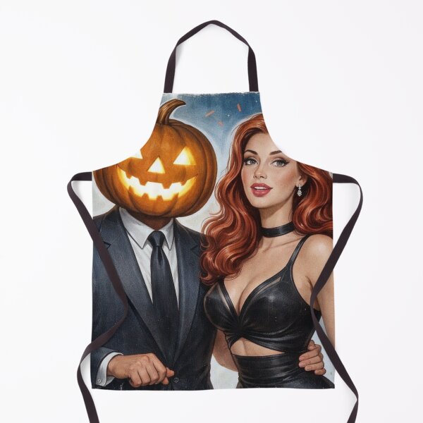 Item preview, Headless Horseman & Redhead - 1950s Vintage Illustration designed and sold by TheHorsemanRidesAgain.