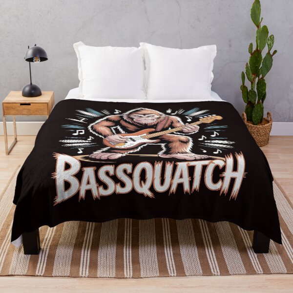 Item preview, Bassquatch Bass Guitar – Bigfoot Bass Player Synthwave Style designed and sold by Redgiant87x.
