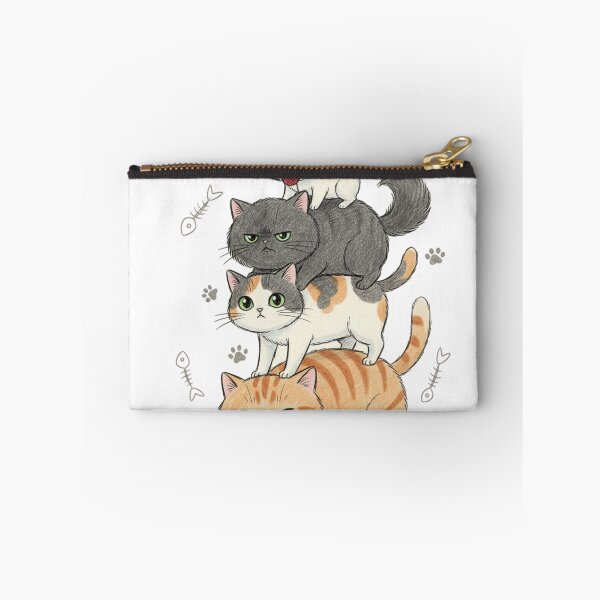Item preview, Four Cats Stacked Kawaii Style designed and sold by Opps-diseño.