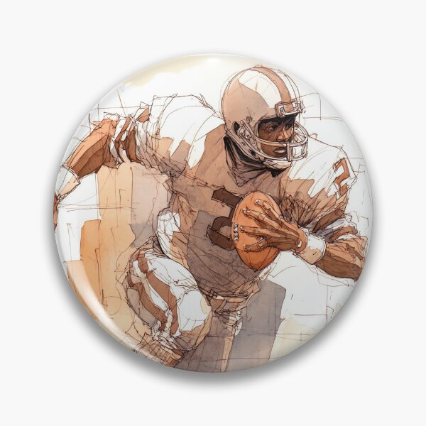 Artikelvorschau, Bewegungsskizze eines American-Football-Spielers entworfen und verkauft von Banal25.