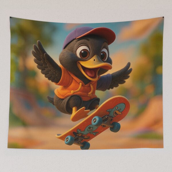 Item preview, Skater Lesser Scaup Duck designed and sold by Sillytoe.
