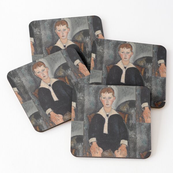 Item preview, Boy in Sailor Suit by Amedeo Modigliani: École de Paris Portrait Print designed and sold by artofuniverse.