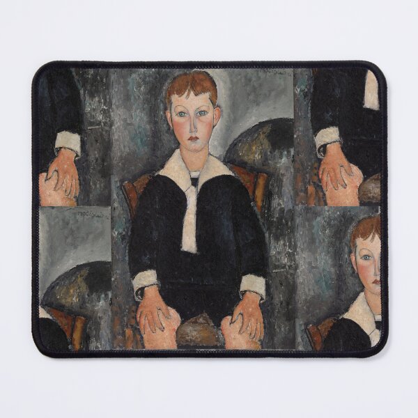 Item preview, Boy in Sailor Suit by Amedeo Modigliani: École de Paris Portrait Print designed and sold by artofuniverse.
