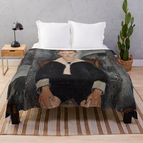 Item preview, Boy in Sailor Suit by Amedeo Modigliani: École de Paris Portrait Print designed and sold by artofuniverse.