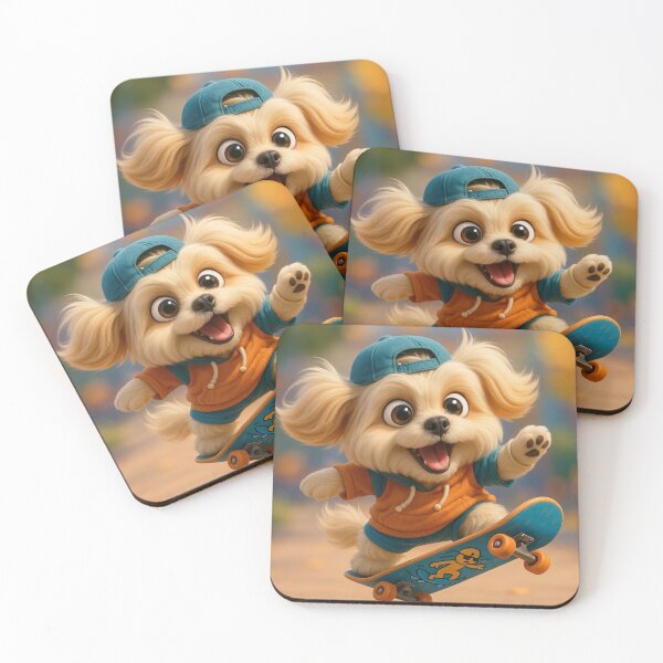 Item preview, Skater Lhasa Apso designed and sold by Sillytoe.