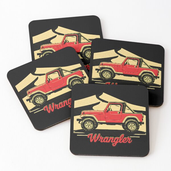 Item preview, Vintage Red Wrangler YJ Off-Road 4x4 Retro Graphic designed and sold by Off-Road-Zone.
