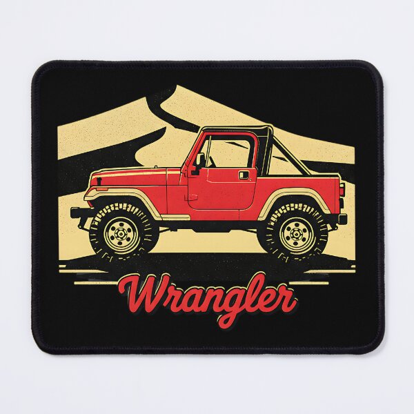 Item preview, Vintage Red Wrangler YJ Off-Road 4x4 Retro Graphic designed and sold by Off-Road-Zone.