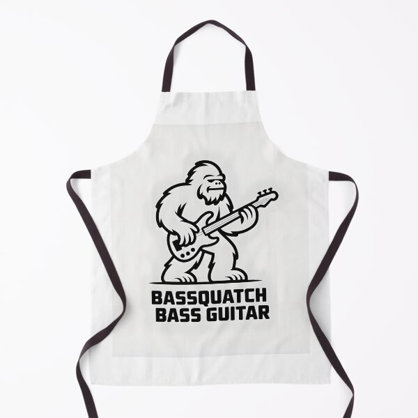 Item preview, Minimal Bassquatch Bass Guitar Line Art designed and sold by Viktorio Art Shop.