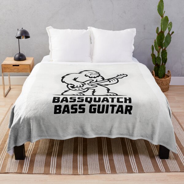 Item preview, Minimal Bassquatch Bass Guitar Line Art designed and sold by Viktorio Art Shop.