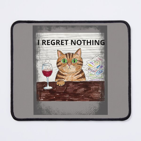 Item preview, I Regret Nothing Cat designed and sold by Pukisdaizi.