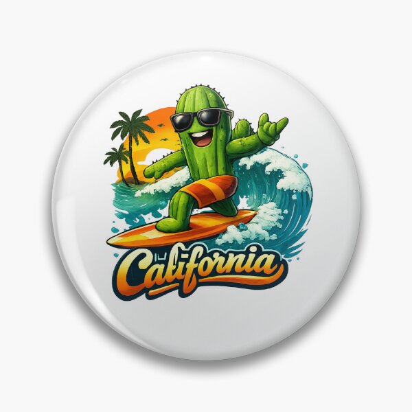 Item preview, Surfer cactus under the California sun designed and sold by Taoufik79-shop.