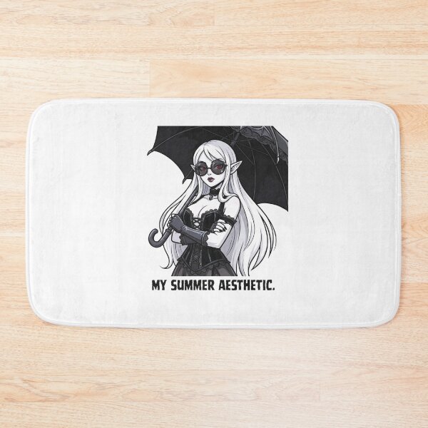 Item preview, My Summer Aesthetic: Goth Vampire Girl with Umbrella designed and sold by SkinnyFlatWhite.