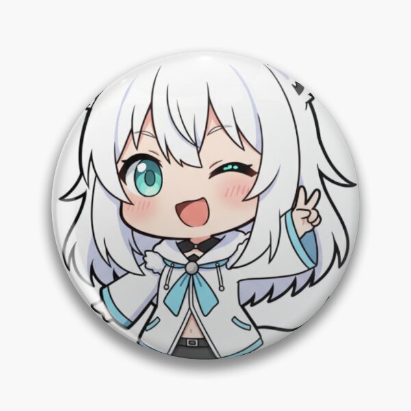 Item preview, Shirakami Fubuki Chibi Sticker designed and sold by Chibis&Co.