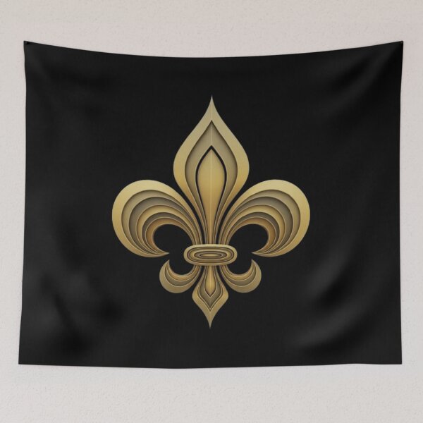 Item preview, Fleur De Lys Abstract Ornamental Contemporary French Fusion Symbol designed and sold by ProjectNoah.