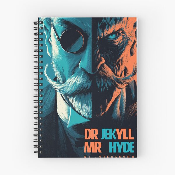 Item preview, Dr. Jekyll and Mr. Hyde Split-Face Noir Poster – Gothic Thriller Art designed and sold by Juuskus.