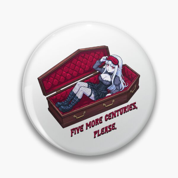 Item preview, Five More Centuries Please: Sleeping Vampire in Coffin designed and sold by SkinnyFlatWhite.