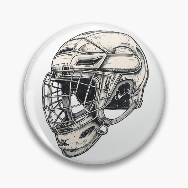 Item preview, Winter Sports Games Hockey Helmet Sticker designed and sold by colorleafz.