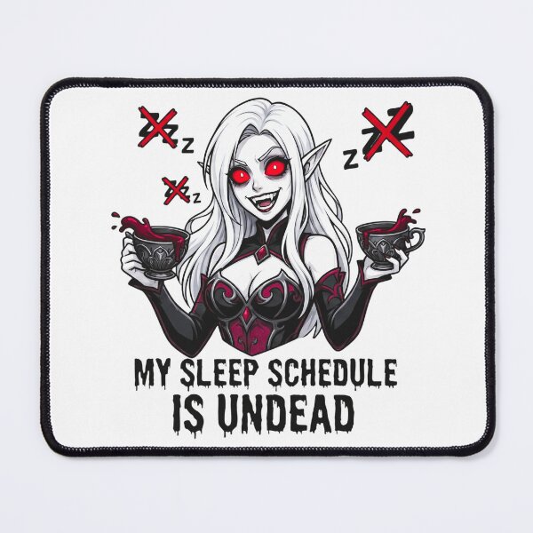 Item preview, My Sleep Schedule Is Undead: Caffeinated Vampire designed and sold by SkinnyFlatWhite.