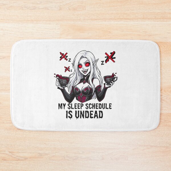 Item preview, My Sleep Schedule Is Undead: Caffeinated Vampire designed and sold by SkinnyFlatWhite.