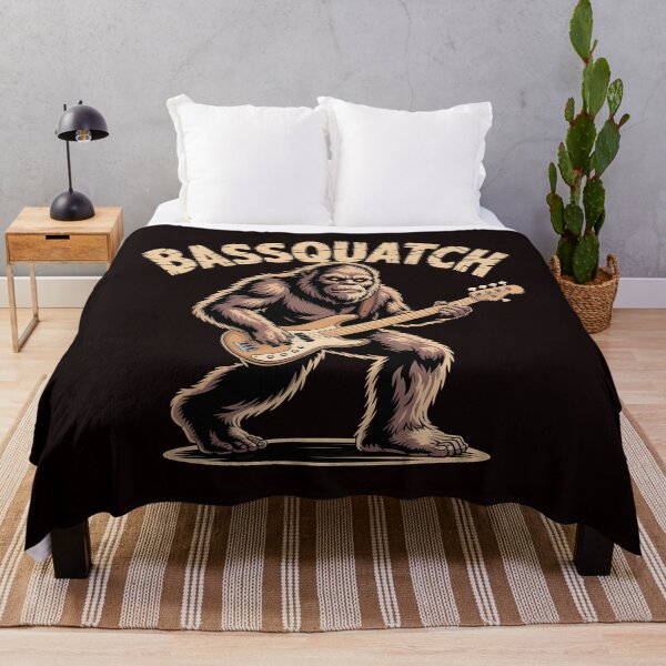 Item preview, Bassquatch Bass Guitar – Bass Player Bigfoot Humor designed and sold by Redgiant87x.