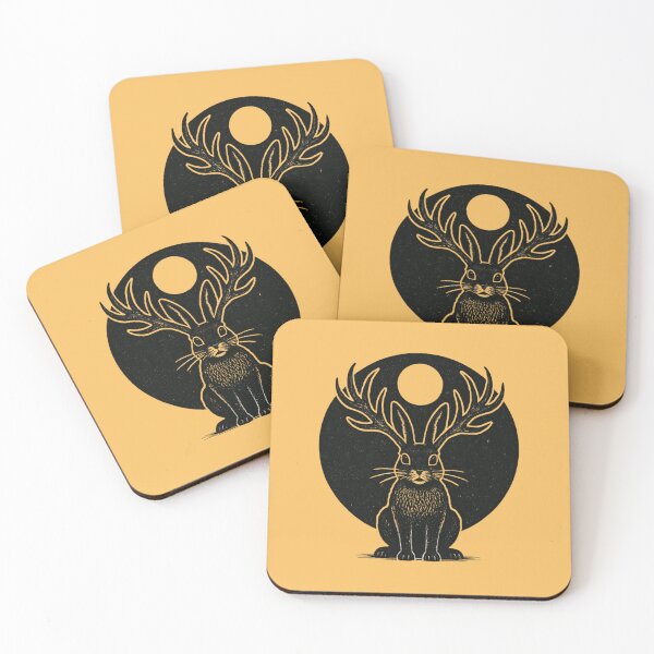 Item preview, Jackalope Under the Moon designed and sold by CryptidOutfittersCo.