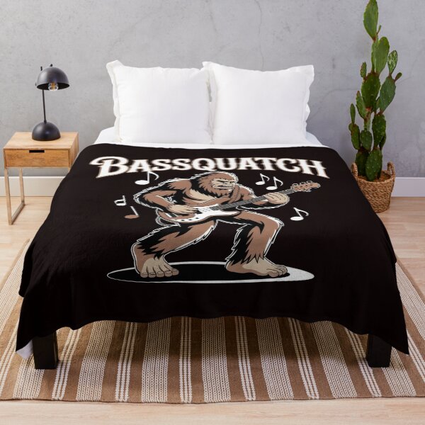 Item preview, Bassquatch Bass Guitar – Retro Bass Player Aesthetic designed and sold by Redgiant87x.
