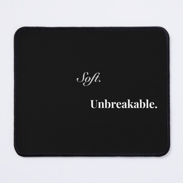Item preview, Soft Unbreakable – Minimalist Black and White Typography designed and sold by Kindloom.