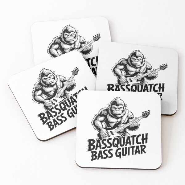 Item preview, Bassquatch Bass Guitar Rock Shirt designed and sold by Viktorio Art Shop.