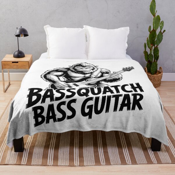 Item preview, Bassquatch Bass Guitar Rock Shirt designed and sold by Viktorio Art Shop.