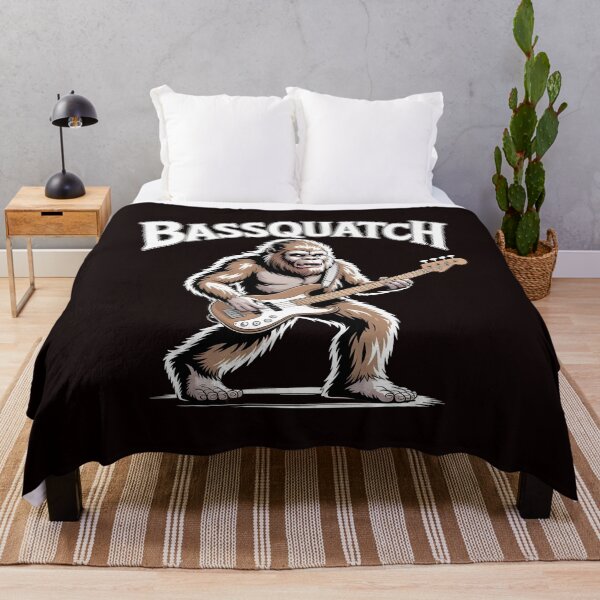 Item preview, Bassquatch Bass Guitar – Synthwave Bassist Humor Art designed and sold by Redgiant87x.
