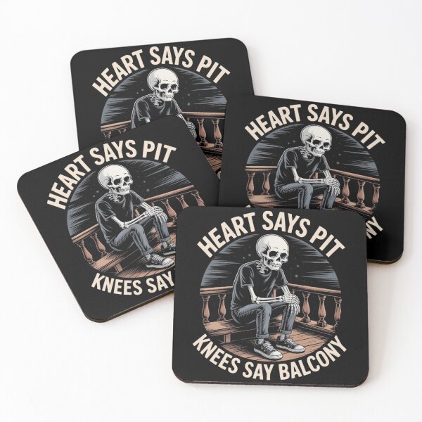 Item preview, Heart Says Pit Knees Say Balcony designed and sold by DOPANDA ..