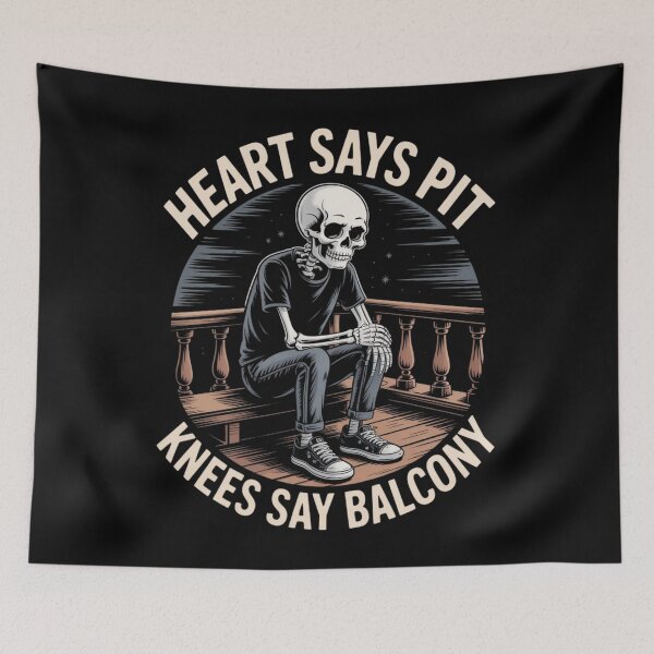 Item preview, Heart Says Pit Knees Say Balcony designed and sold by DOPANDA ..