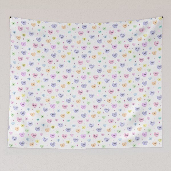 Item preview, Anti-Valentines Pattern (Light With Pink Stars) designed and sold by JMDesignHouse.