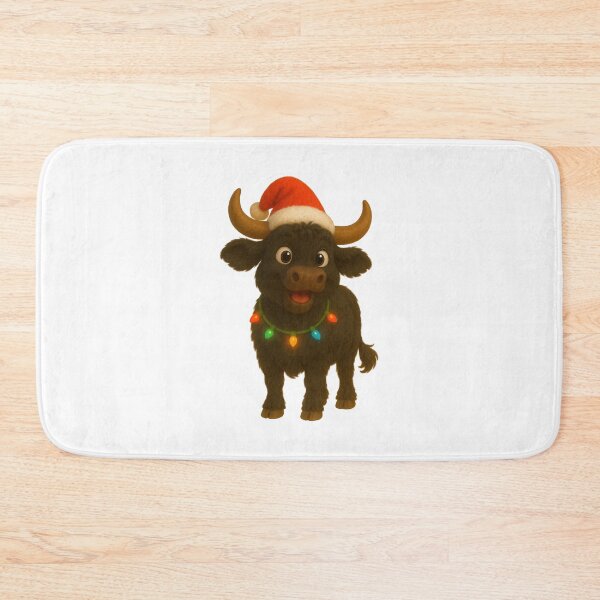 Item preview, Christmas Welsh Black Cow designed and sold by Sillytoe.