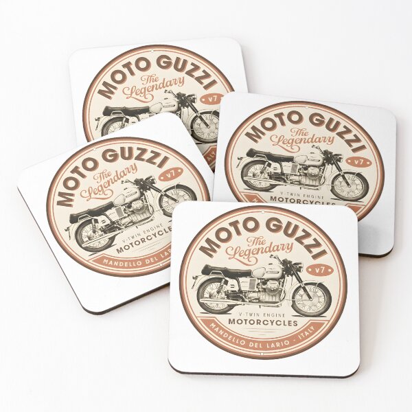 Item preview, Vintage Moto Guzzi V7 Legendary Motorcycle Tin Sign Design designed and sold by CharlieDesings.